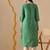 green  printed viscose rayon ethnic kurtis
