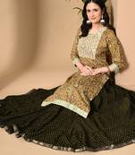 light yellow printed viscose rayon ethnic kurtis