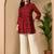 maroon printed viscose rayon short kurti