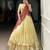 Yellow Zari Weaving Dupion Silk Lehenga Set,Elegant Traditional Style With Stitched Blouse & Dupatta