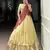 Yellow Zari Weaving Dupion Silk Lehenga Set,Elegant Traditional Style With Stitched Blouse & Dupatta
