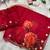 latest summer wedding wear red floral printed saree for women