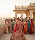 Marron Colour Bridal Wear Silk lehenga choli and dupatta