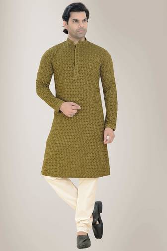 Arruga sylish rayon embroidery kurta pyjama