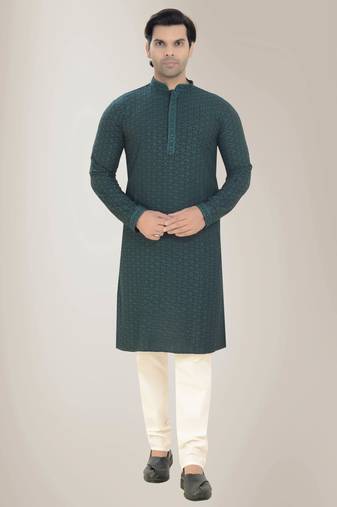 Arruga sylish rayon embroidery kurta pyjama