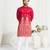 Pink embroidered lehenga & matching men's kurta set couple combo