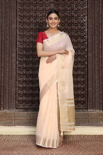 Casual wear  cotton saree with double blouse | lightweight daily wear cotton fabric saree