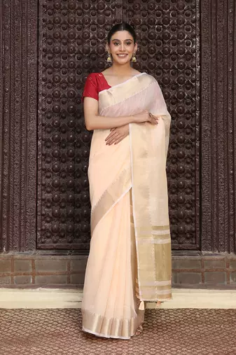Casual wear  cotton saree with double blouse | lightweight daily wear cotton fabric saree