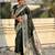 chandrakor paithani silk blend banarasi zari woven saree