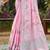 pink linen woven work traditional saree