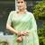 light green linen woven work traditional saree