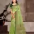light green cottan silk blend with meena woven work traditional saree