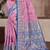 light pink cottan silk blend with meena woven work traditional saree