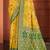 yellow cottan silk blend with meena woven work traditional saree