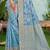 sky blue   cottan silk blend with meena woven work traditional saree