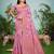 pink cottan silk blend with meena woven work traditional saree