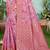 pink cottan silk blend with meena woven work traditional saree