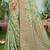 light green cottan silk blend with meena woven work traditional saree
