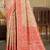 beige cottan silk blend with meena woven work traditional saree