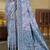 light blue cottan silk blend with meena woven work traditional saree