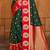 dark green   silk blend woven work traditional saree