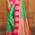 green silk blend woven work traditional saree