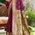 wine silk blend woven work traditional saree