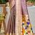 mauve   silk blend woven work traditional saree