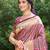 light_purple silk blend woven work traditional saree