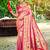 pink silk blend woven work traditional saree