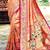 orange silk blend woven work traditional saree