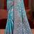 sky blue cottan silk blend with meena woven work traditional saree