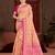 peach cottan silk blend with meena woven work traditional saree