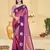 purple silk blend woven work traditional saree