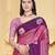 purple silk blend woven work traditional saree