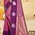 purple silk blend woven work traditional saree