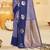 navy_blue silk blend woven work traditional saree