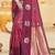 maroon silk blend woven work traditional saree