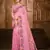 light pink cottan silk blend with meena woven work traditional saree