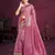 light pink cottan silk blend with meena woven work traditional saree