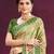 light green cottan silk blend with meena woven work traditional saree