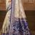off-white silk blend woven work traditional saree