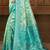 sangam prints   sea green silk blend woven work traditional saree