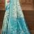 light blue silk blend woven work traditional saree