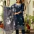  Viscose Chanderi Thread Work Straight Kurta Pant and Dupatta Set