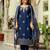 Women's Beautiful Viscose Chanderi Fabric Thread Work Straight Kurta Pant and Dupatta Set
