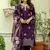 Viscose Chanderi Thread Work Straight Kurta Pant and Dupatta Set
