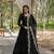 Black Faux Blooming Zari & Sequins Embroidered Readymade Gown with Dupatta