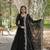 Black Faux Blooming Zari & Sequins Embroidered Readymade Gown with Dupatta