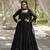 Black Faux Blooming Zari & Sequins Embroidered Readymade Gown with Dupatta